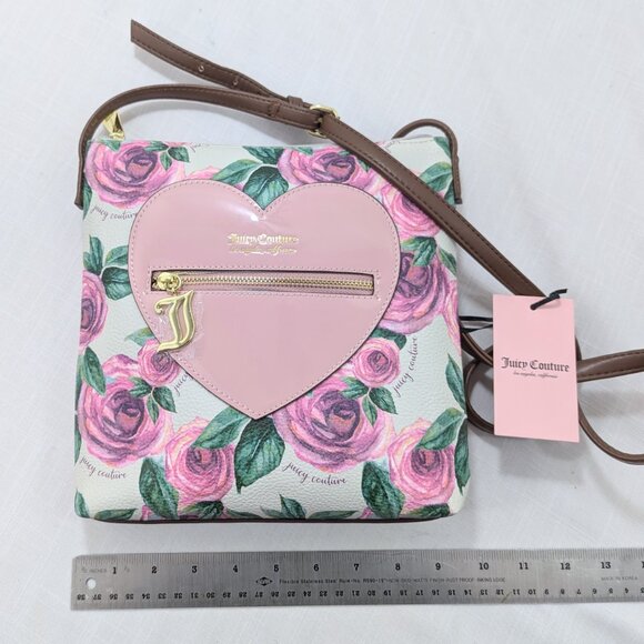 Juicy Couture Crossbody Purse MOODY GARDEN, NEW WITH TAGS, Authentic, Floral - Picture 2 of 16